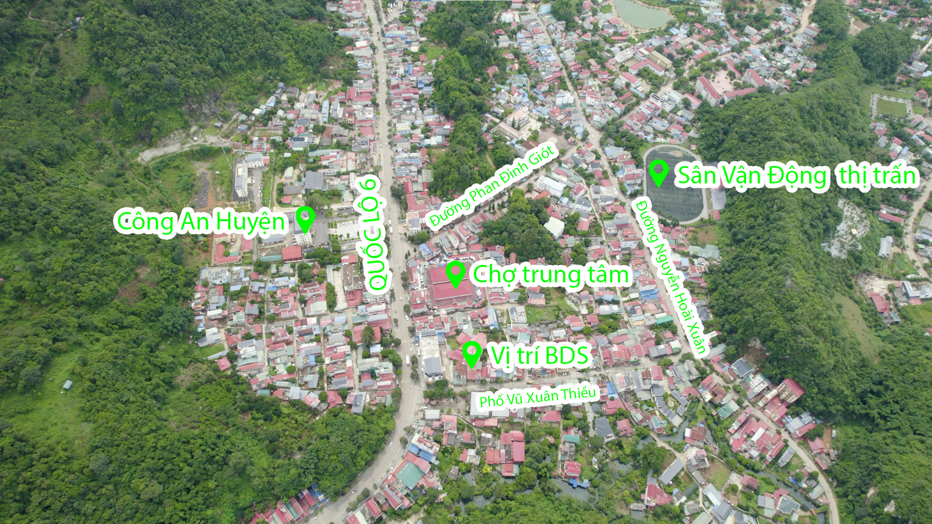 Bán lô đất mặt phố trung tâm Mộc Châu diện tích 758m2 cạnh ngã ba Vũ Xuân Thiều - Quốc lộ 6 - Ảnh 3